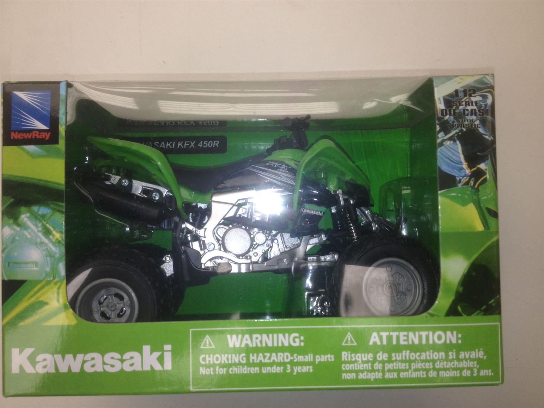 Kawasaki KFX 450R 2012 Quad 1:12 Scale Toy Model
